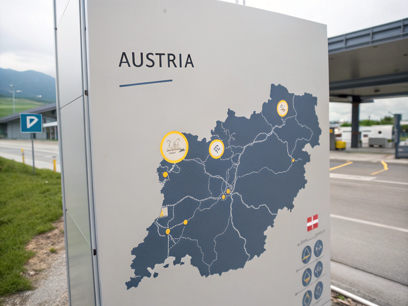 Mautstraßen-Karte Deutschland und Österreich